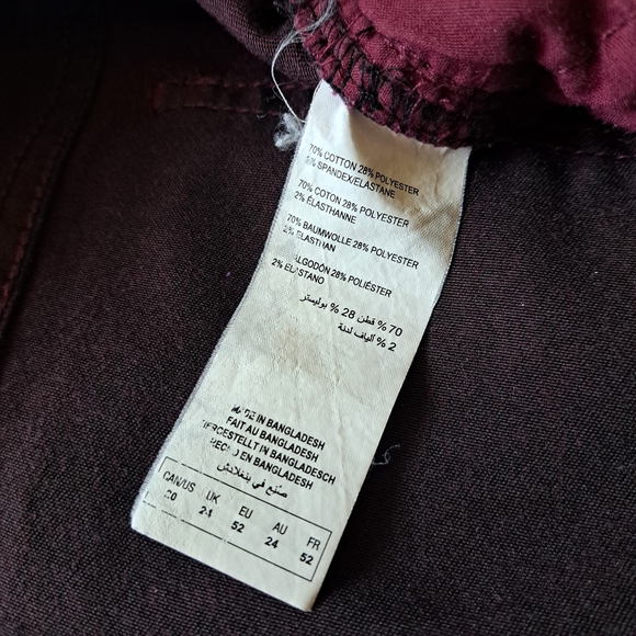 Love & Legend | Red burgundy women's straight leg jegging jean - Picture 13 of 13